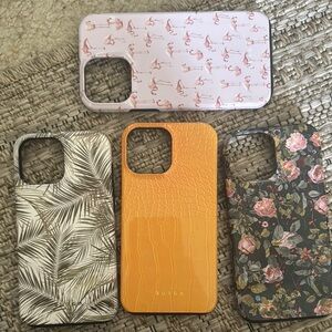 iPhone 13 Pro Max - Burga Phone Case Set - Pink, Yellow, Black, White